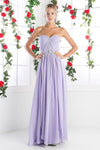 Long Strapless Formal Dress Bridesmaid - The Dress Outlet Cinderella Divine