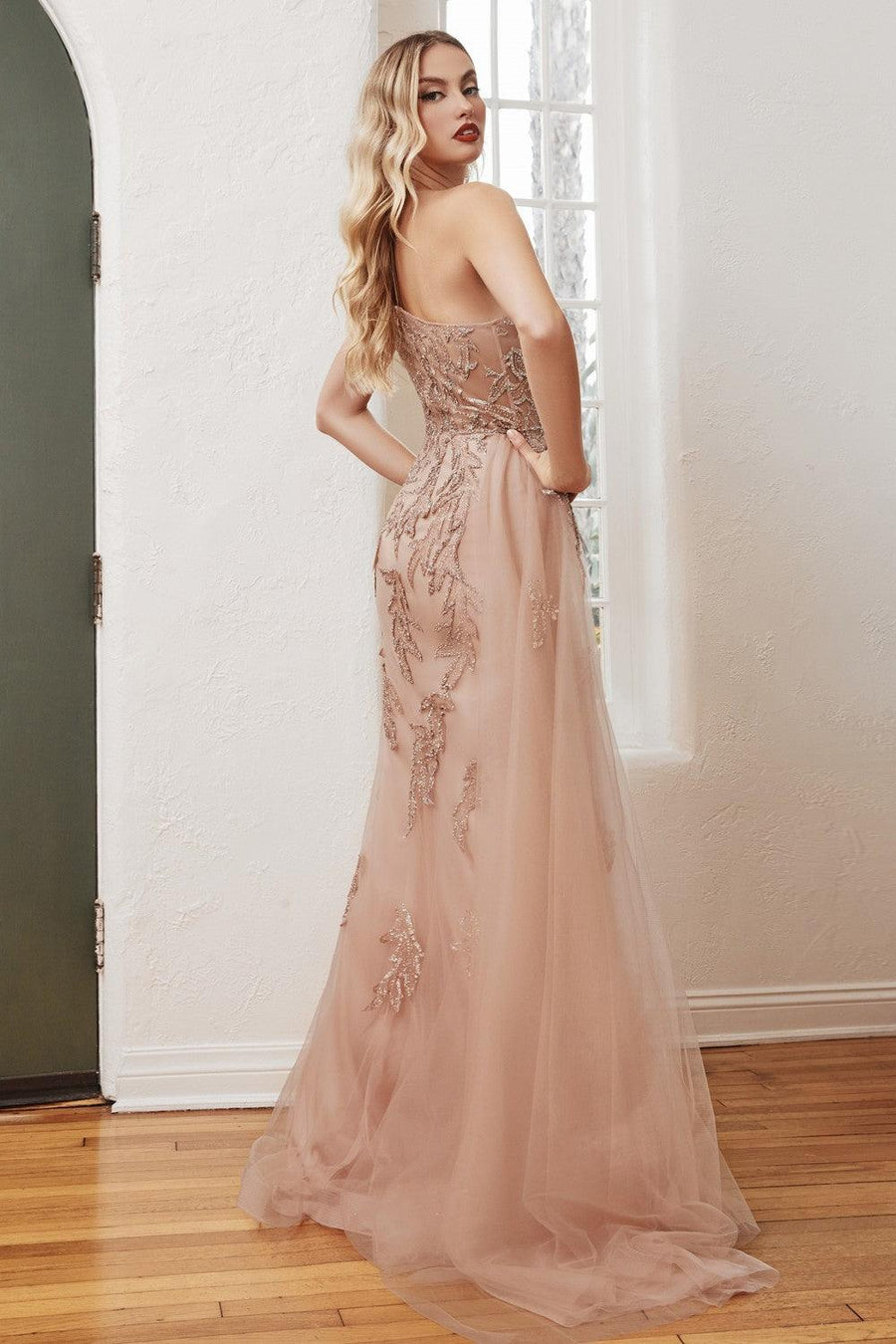 Cinderella Divine CB098 Long One Shoulder Formal Dress