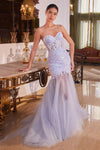 Prom Dresses Long Sequin Mermaid Formal Prom Dress Blue