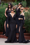 Cinderella Divine CD912 Formal Long Prom Dress Black