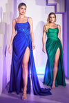 Cinderella Divine CD0201 Long Draped Evening Gown