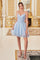 Prom Dresses Spaghetti Strap Prom Dress Light Blue