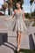 Prom Dresses Spaghetti Strap Prom Dress Silver