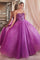 Cinderella Divine CD0217 Long Strapless A Line Sequin Glitter Tulle Skirt Dress