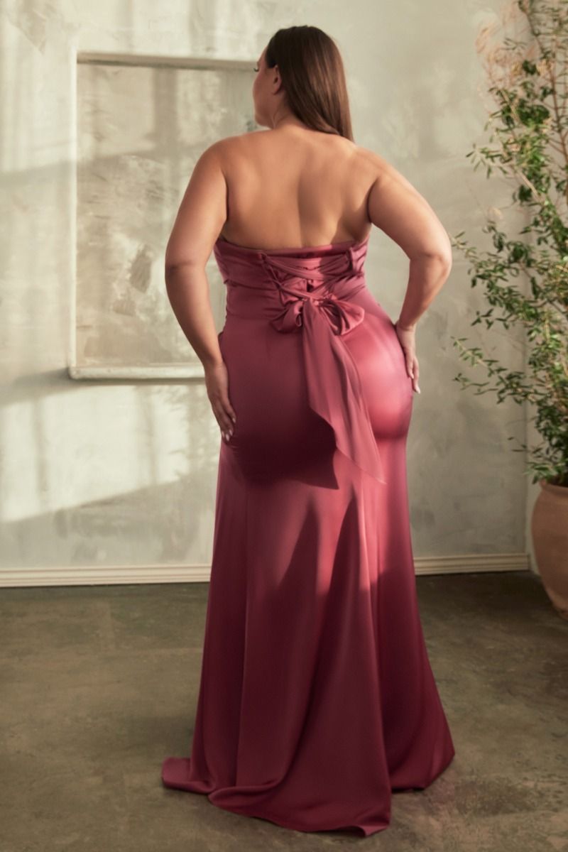 Plus Size Dresses Fitted Plus Size Formal Prom Long Dress Lips