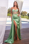 Prom Dresses Long Beaded Formal Prom Dress Sage