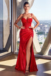 Prom Dresses 3D Floral Formal Prom Long Dress Red