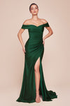 Prom Dresses Long Formal Fitted Evening Plus Size Dress  Hunter Green