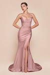 Prom Dresses Long Fitted Formal Prom Dress Dusty Rose