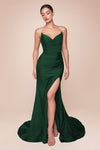 Prom Dresses Long Fitted Formal Prom Dress Hunter Green