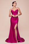 Prom Dresses Long Fitted Formal Prom Dress  Magenta