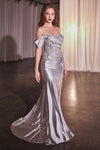 Prom Dresses Long Formal Fitted Prom Dress Silver