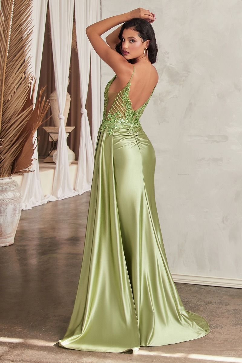 Prom Dresses Long Formal Prom Beaded Dress Greenery