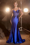 Prom Dresses Long Fitted Prom Gown Royal