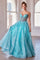 Prom Dresses Long Glitter Prom Ballgown Aqua Blue