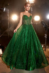 Prom Dresses Long Glitter Prom Ballgown Emerald