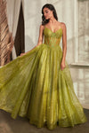 Prom Dresses Long Glitter Prom Ballgown Greenery