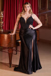 Plus Size Dresses Long Plus Size Prom Formal Fitted Dress Black