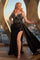 Prom Dresses Long Fitted Plus Size Prom Dress Black