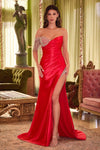 Prom Dresses Beaded Long Formal Prom Dress Red