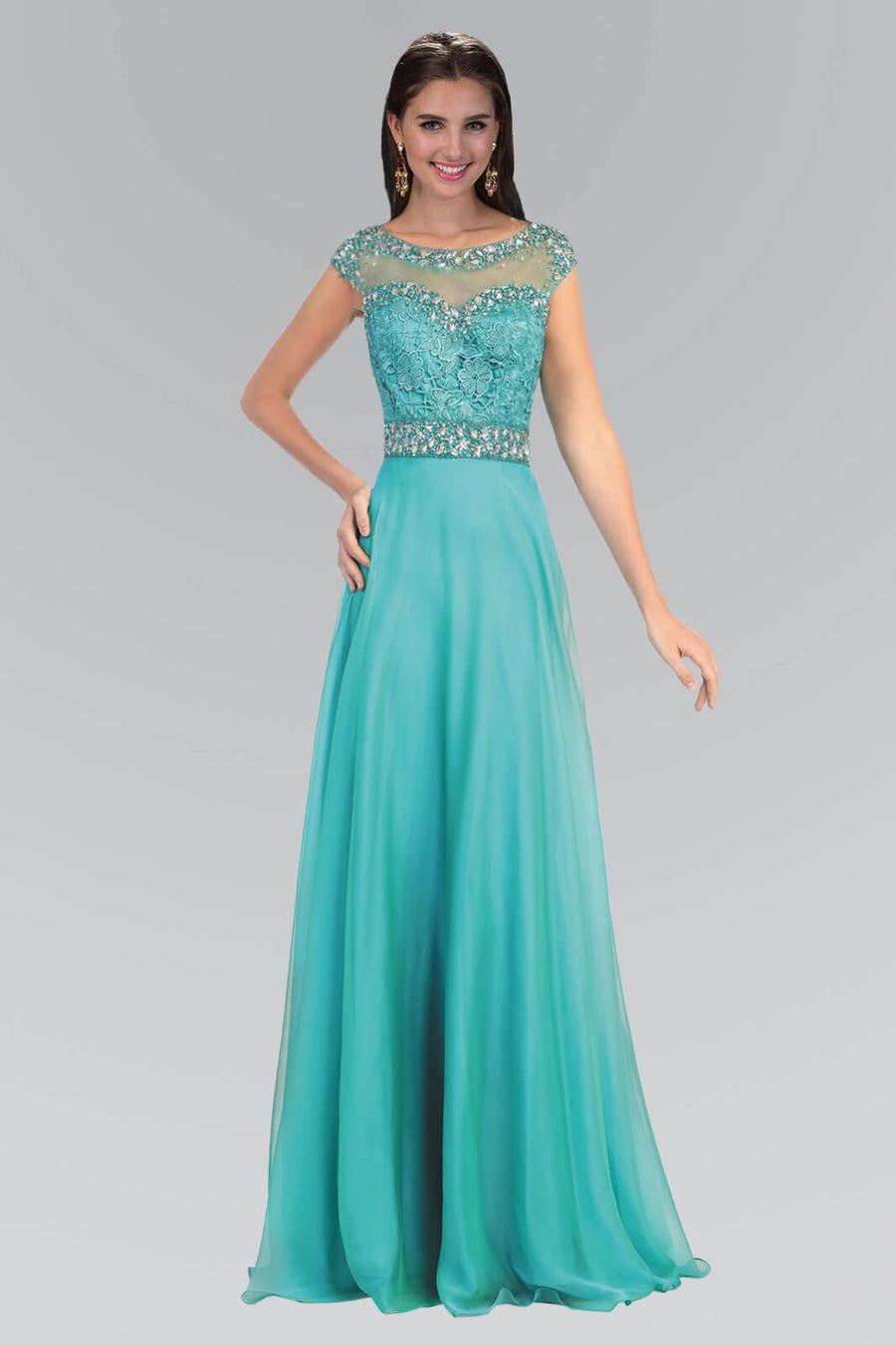 Chiffon Long Prom Dress Formal - The Dress Outlet Elizabeth K