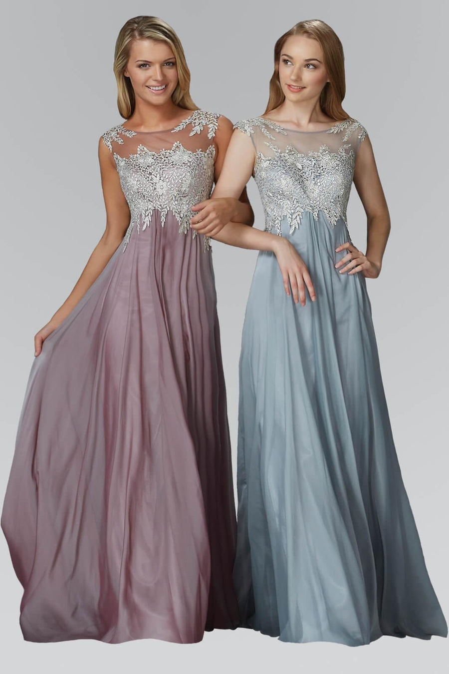 Chiffon Long Prom Dress Formal Evening Gown - The Dress Outlet Elizabeth K