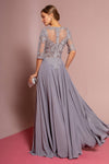 Chiffon Mother of the Bride Long Dress Formal - The Dress Outlet Elizabeth K