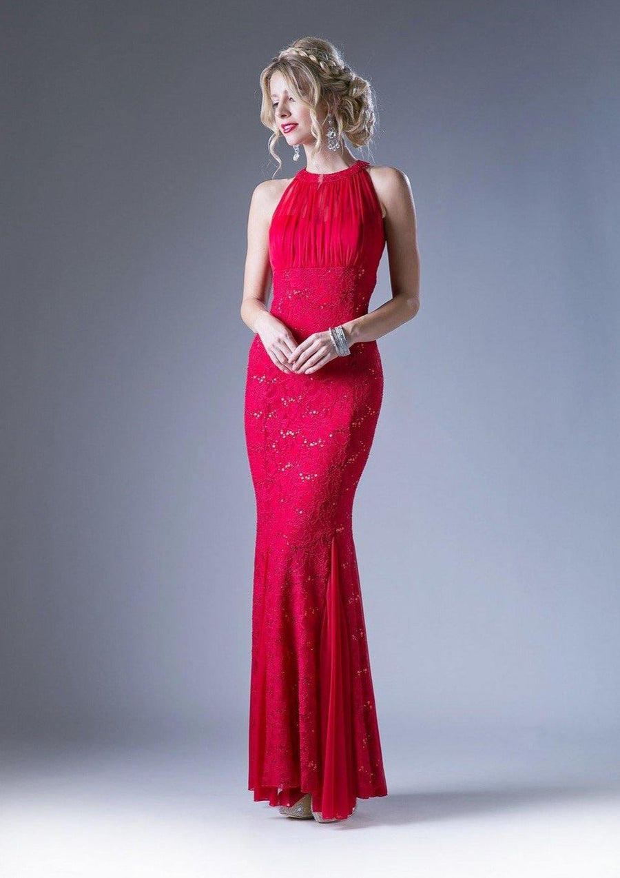 Formal Long Fitted Dress - The Dress Outlet