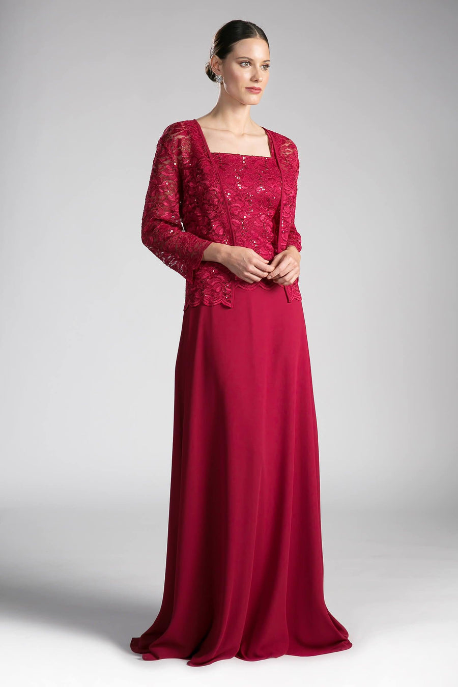 Formal Long Mother of the Bride Dress - The Dress Outlet Cinderella Divine