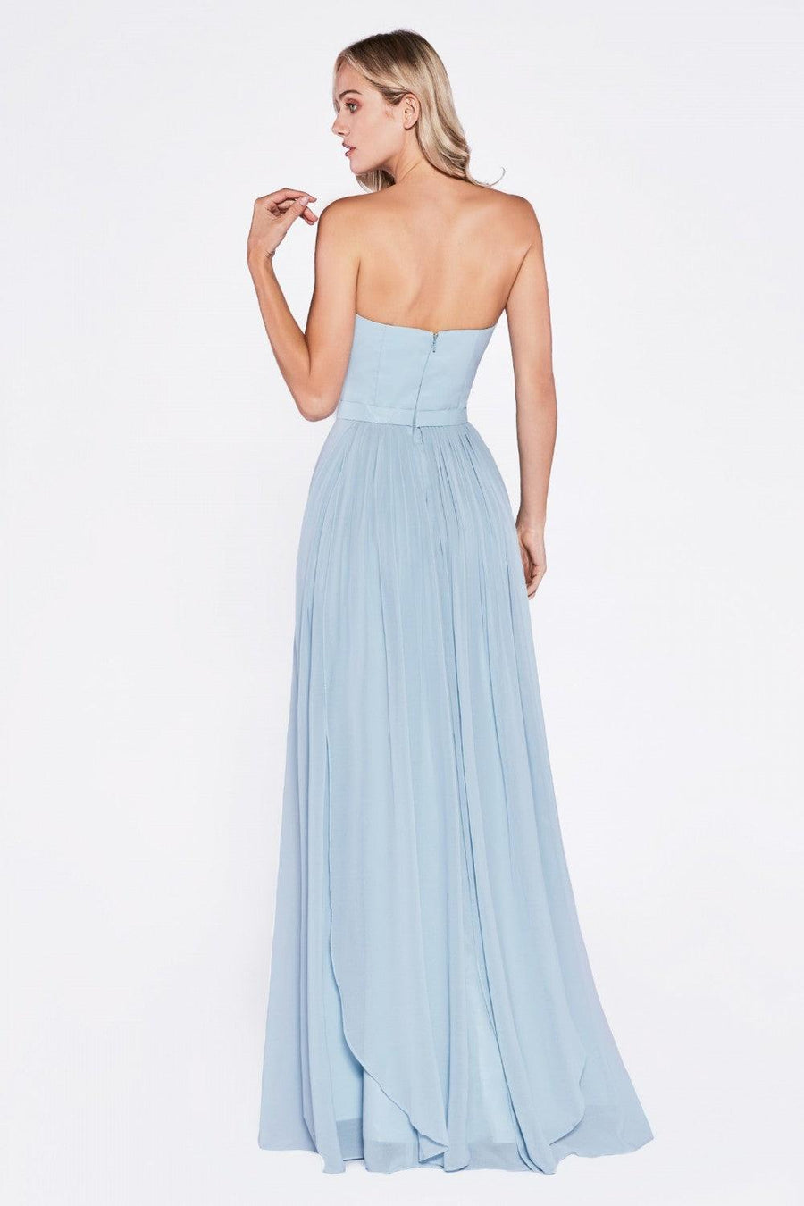 Long Strapless Formal Dress Bridesmaid - The Dress Outlet Cinderella Divine