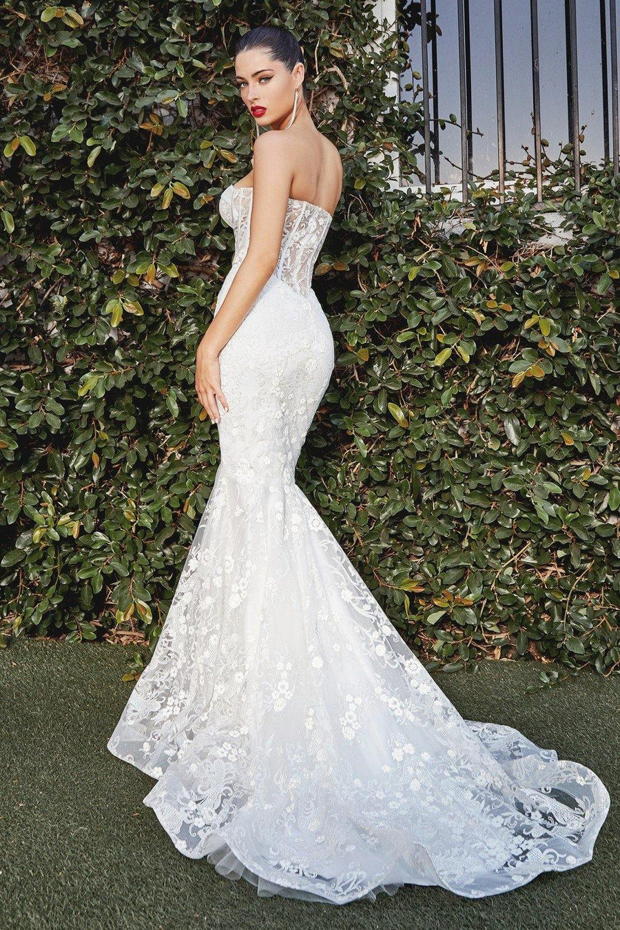 Long Mermaid Bridal Dress - The Dress Outlet