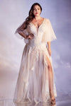 Long Curve Flowy Bridal Gown - The Dress Outlet