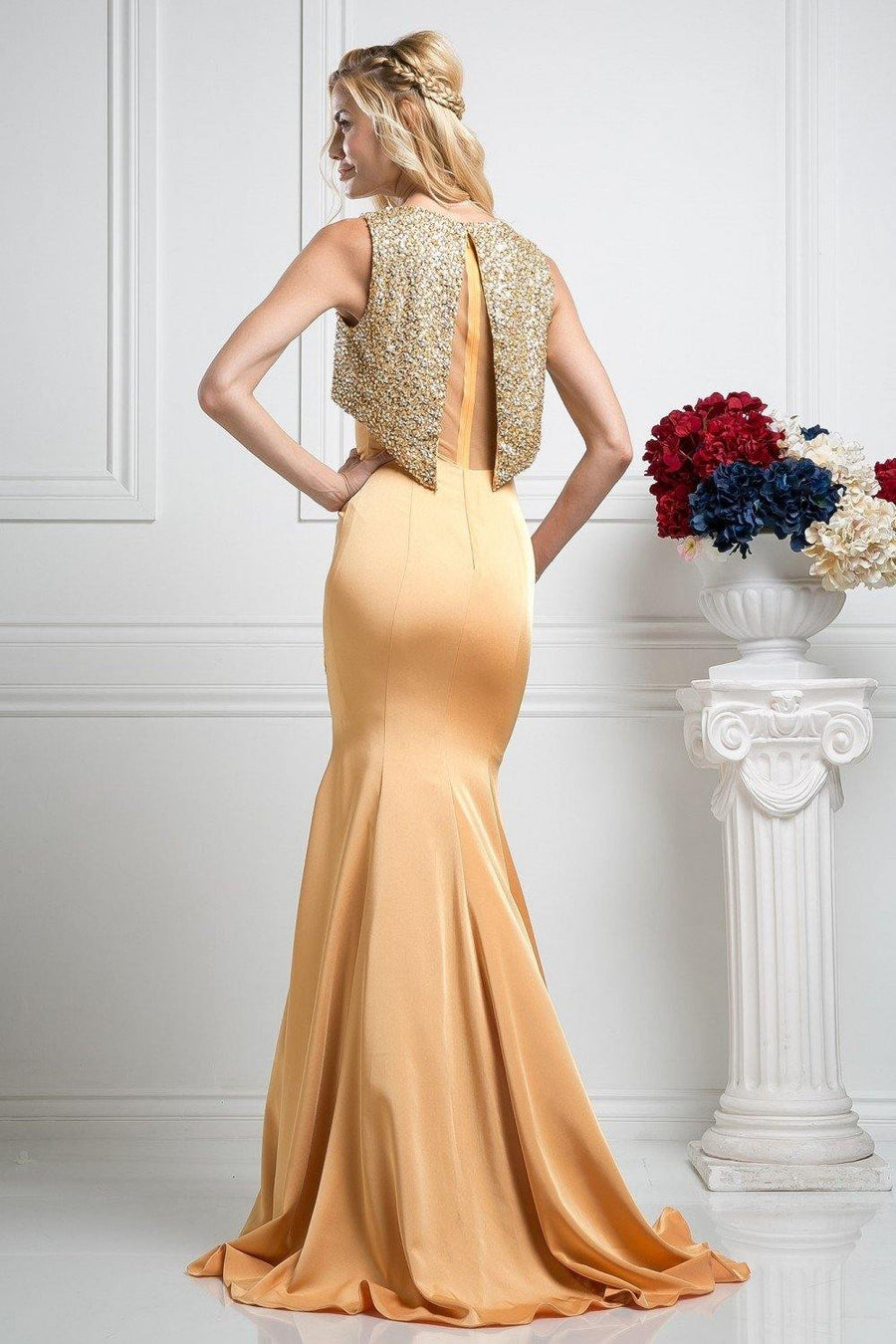 Prom Long Fitted Dress - The Dress Outlet