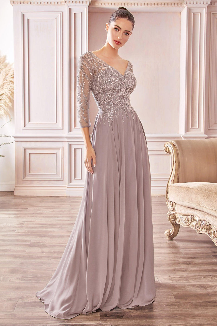 Long Formal Dress Prom Mocha