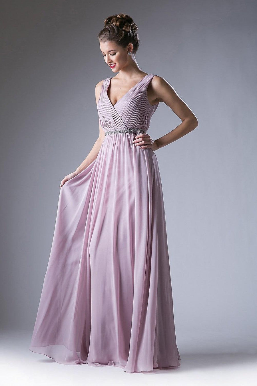 Formal Long Prom Dress Sleeveless - The Dress Outlet Cinderella Divine