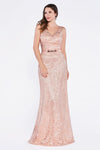 Formal Long Fitted Dress - The Dress Outlet