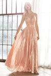 Long Bridesmaids Spaghetti Strap Prom Formal Dress - The Dress Outlet Cinderella Divine