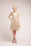 Short Dress Formal Cap Sleeve Cocktail - The Dress Outlet Cinderella Divine