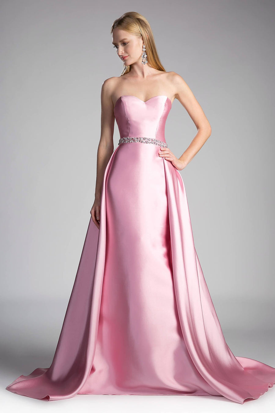 Long Formal Strapless Sweetheart Prom Gown - The Dress Outlet Cinderella Divine