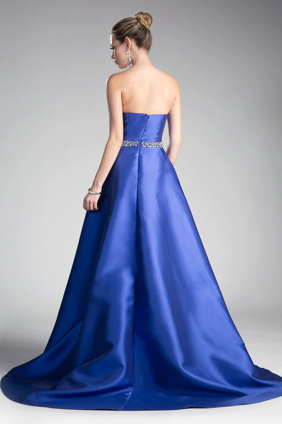 Long Formal Strapless Sweetheart Prom Gown - The Dress Outlet Cinderella Divine