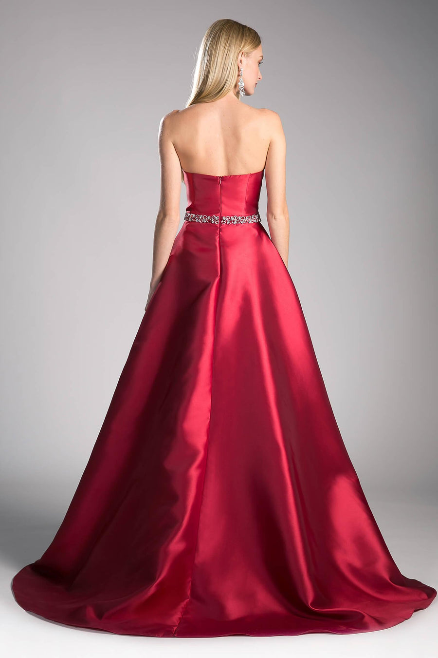 Long Formal Strapless Sweetheart Prom Gown - The Dress Outlet Cinderella Divine