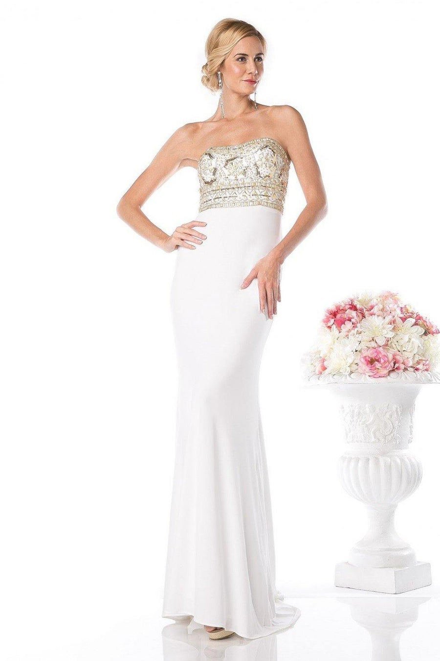 Prom Long Fitted Dress - The Dress Outlet