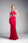 Open Back Prom Long Fitted Dress - The Dress Outlet