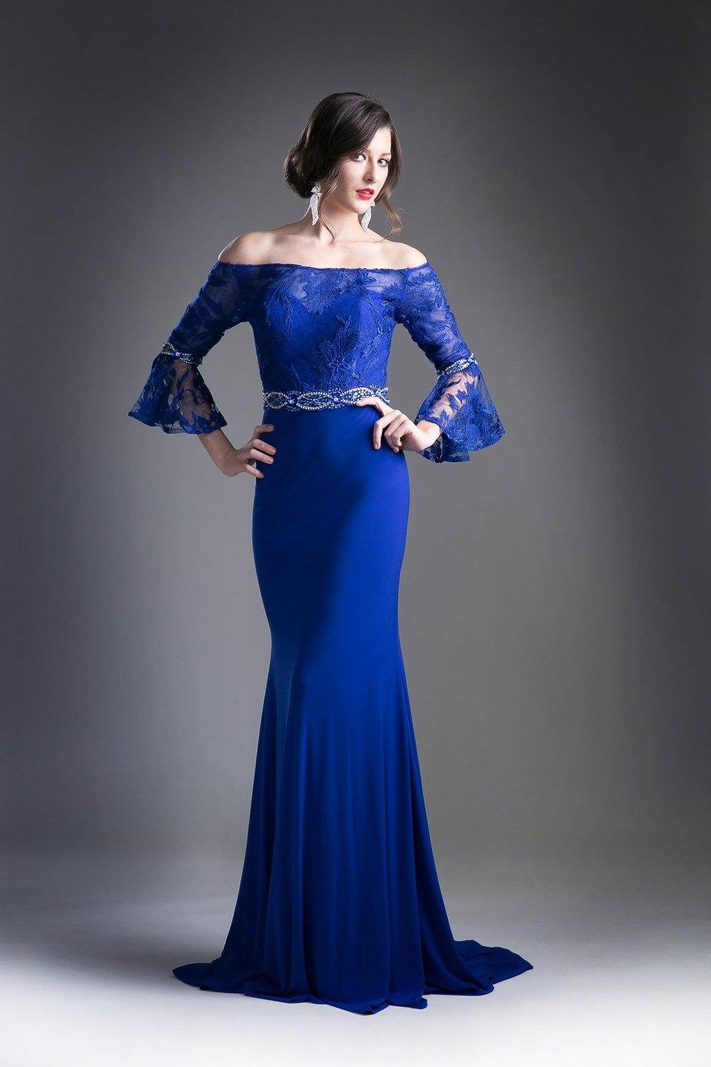 Prom Long Fitted Dress - The Dress Outlet