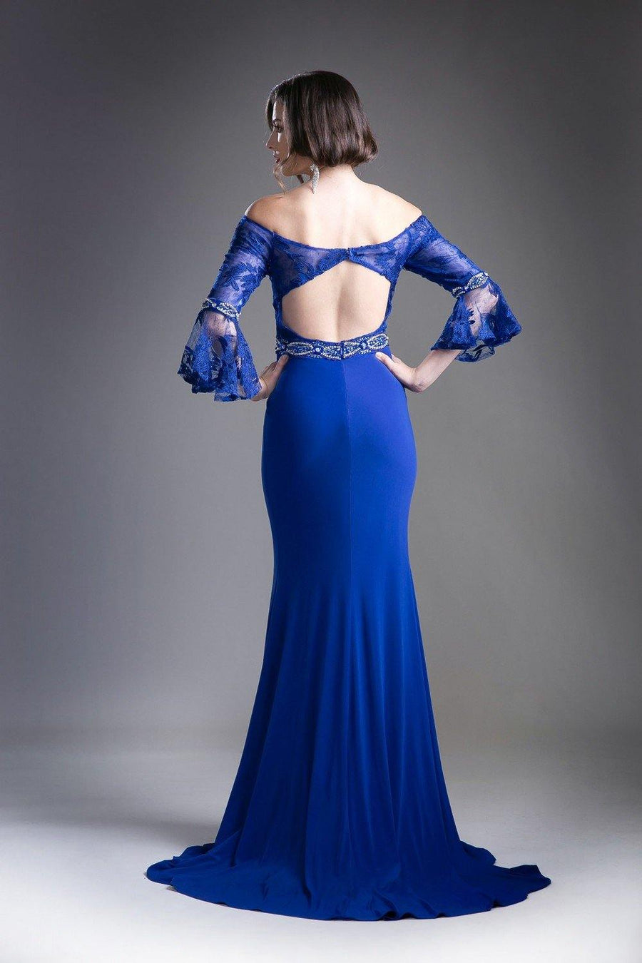 Prom Long Fitted Dress - The Dress Outlet