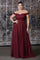 Prom Long Formal Off Shoulder Evening Lace Dress Dark Burgundy