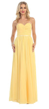 Bridesmaids Long Formal Strapless Prom Dress - The Dress Outlet Cinderella Divine