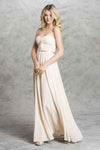 Strapless Chiffon Empire Waist Prom Dress - The Dress Outlet Cinderella Divine