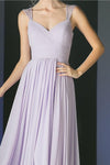 Long Cap Sleeve Formal Dress Bridesmaid - The Dress Outlet Cinderella Divine