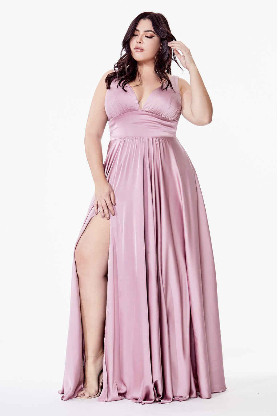 Sexy Long Prom Dress Evening Gown Dark Mauve